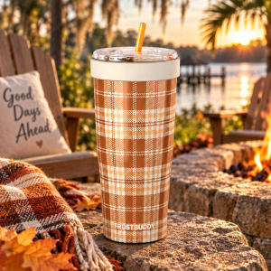 Alternative view of FrostBuddy To-Go Buddy 30oz - Pumpkin Patch Plaid