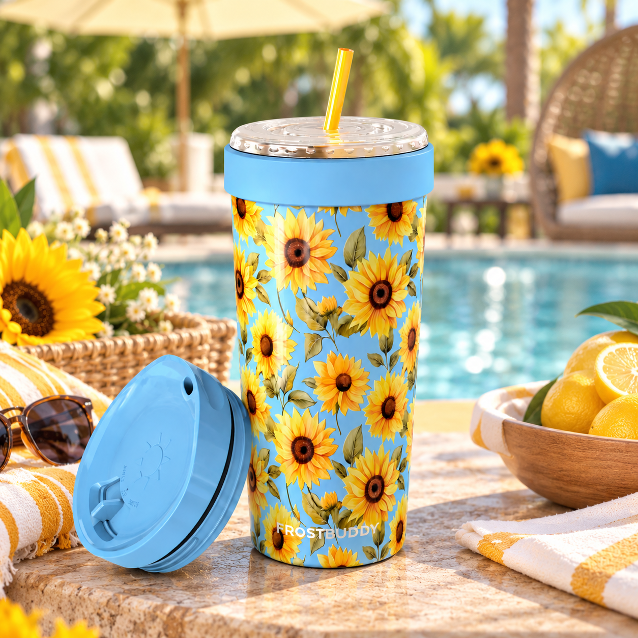 FrostBuddy To-Go Buddy 30oz - Sunflower Skies - Image 4