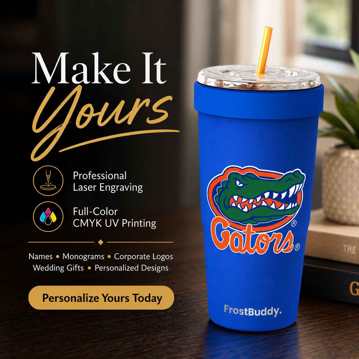 FrostBuddy To-Go Buddy 30oz - Florida Gators Blue - Image 2