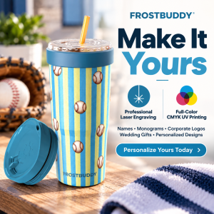 Alternative view of FrostBuddy To-Go Buddy 30oz - Vintage Baseball