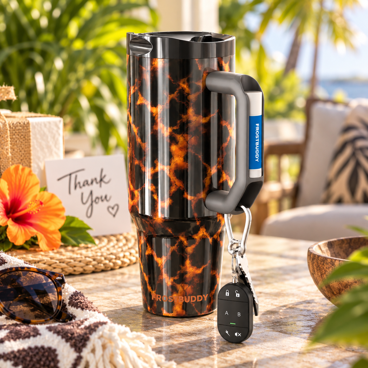 FrostBuddy Thicc Buddy 40oz - Amber Tortoise - Image 4