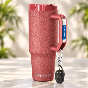 FrostBuddy Thicc Buddy 40oz - Burgundy Glitz