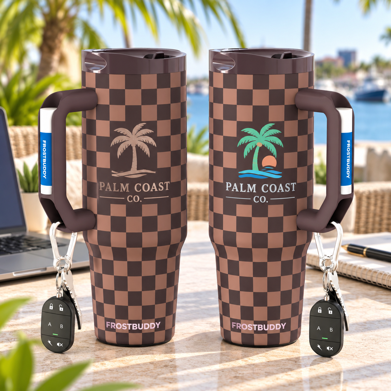 FrostBuddy Thicc Buddy 40oz - Espresso Checkered - Image 5