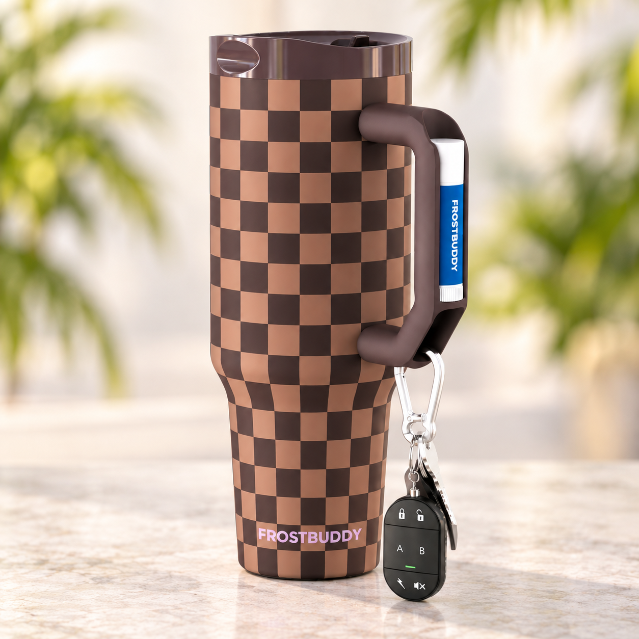 FrostBuddy Thicc Buddy 40oz - Espresso Checkered