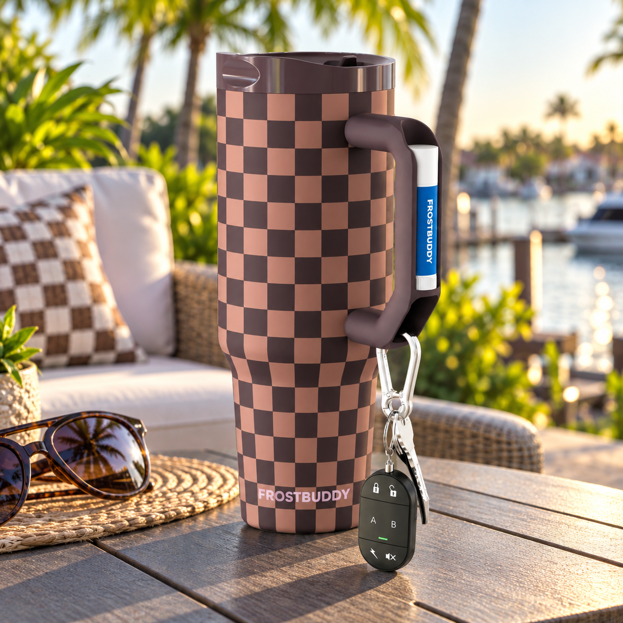 FrostBuddy Thicc Buddy 40oz - Espresso Checkered - Image 3
