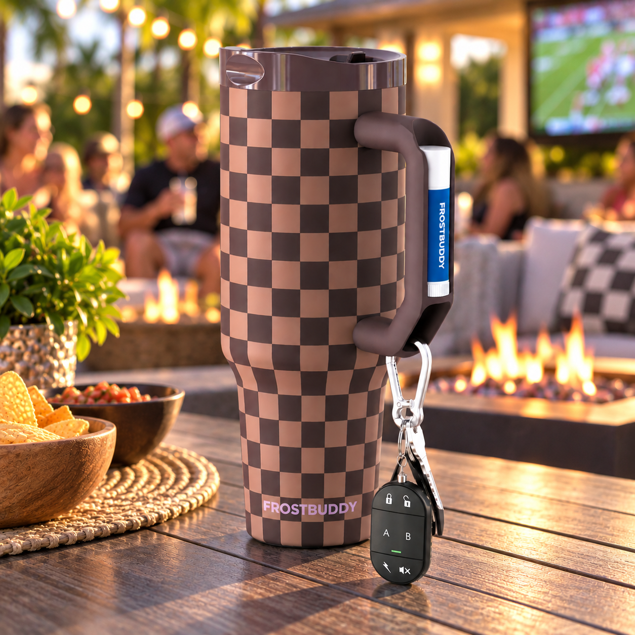 FrostBuddy Thicc Buddy 40oz - Espresso Checkered - Image 4