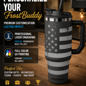 Alternative view of FrostBuddy Thicc Buddy 40oz - Gunmetal Glory