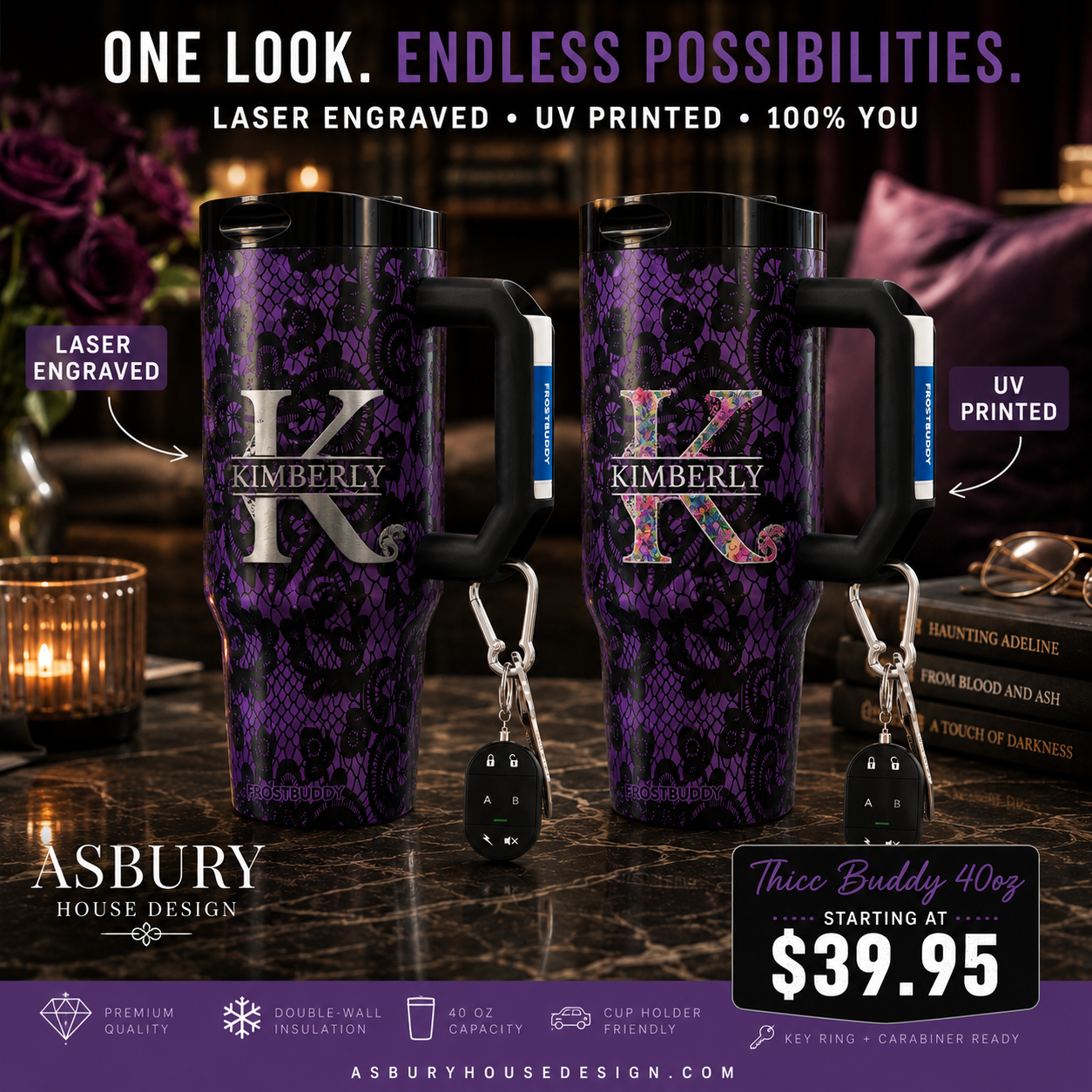 FrostBuddy Thicc Buddy 40oz - Purple Knotty - Image 2