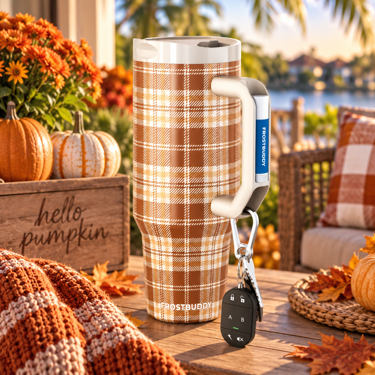 FrostBuddy Thicc Buddy 40oz - Pumpkin Patch Plaid - Image 4