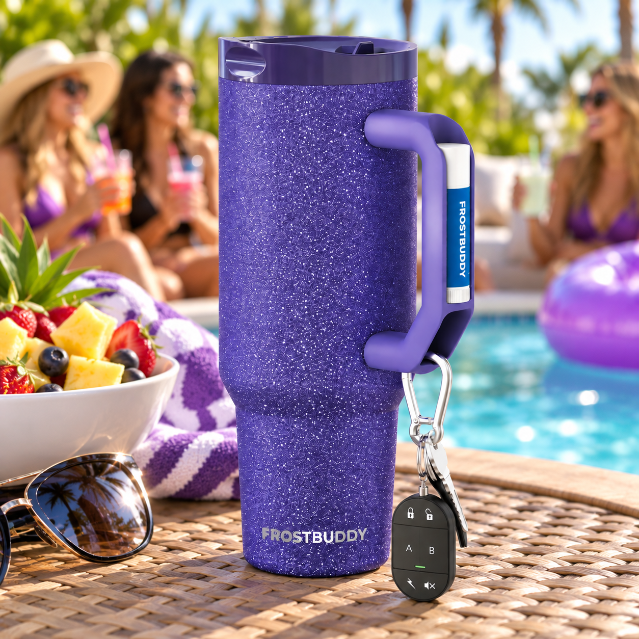 FrostBuddy Thicc Buddy 40oz - Purple Glitz - Image 3