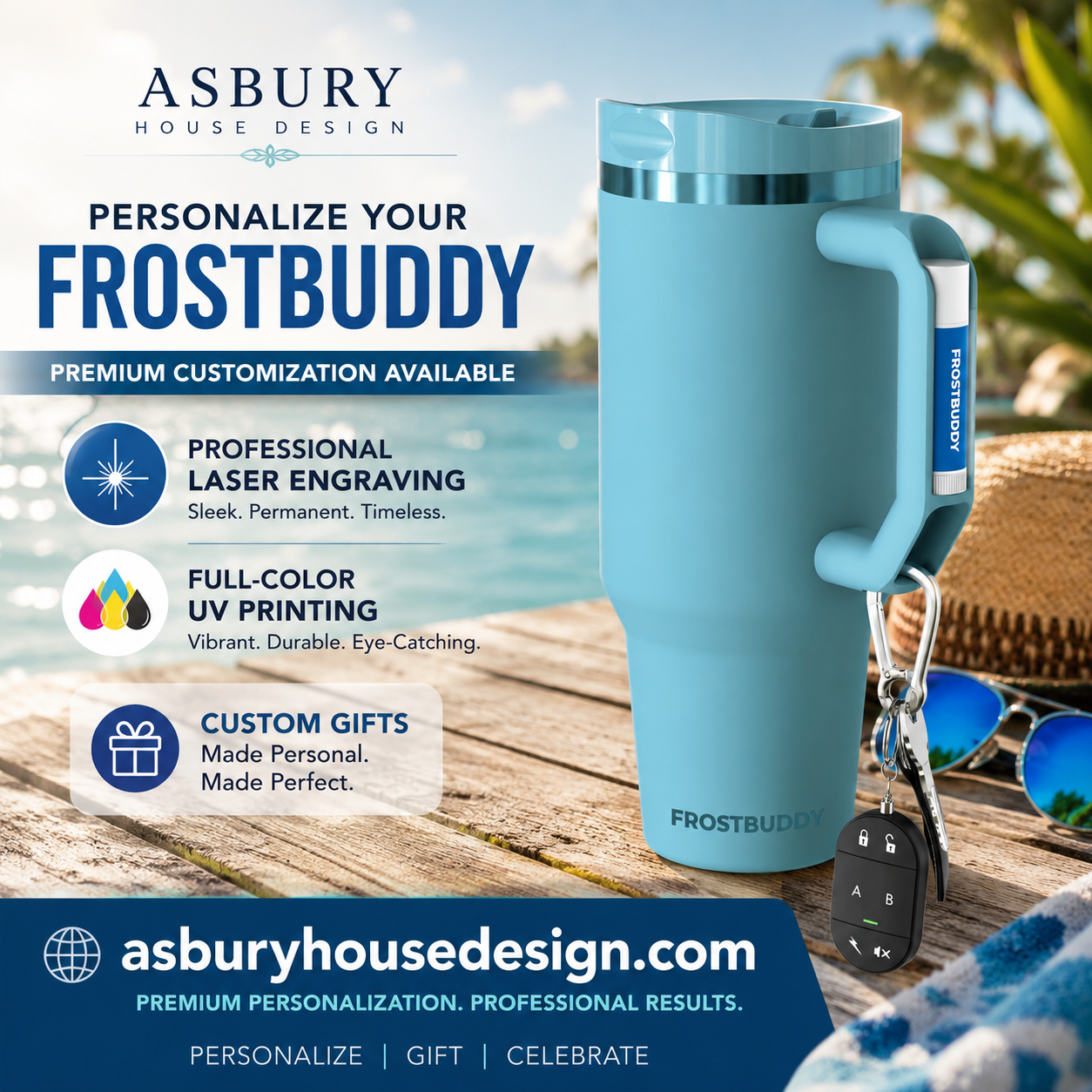 FrostBuddy Thicc Buddy 40oz - Tidal Teal - Image 4