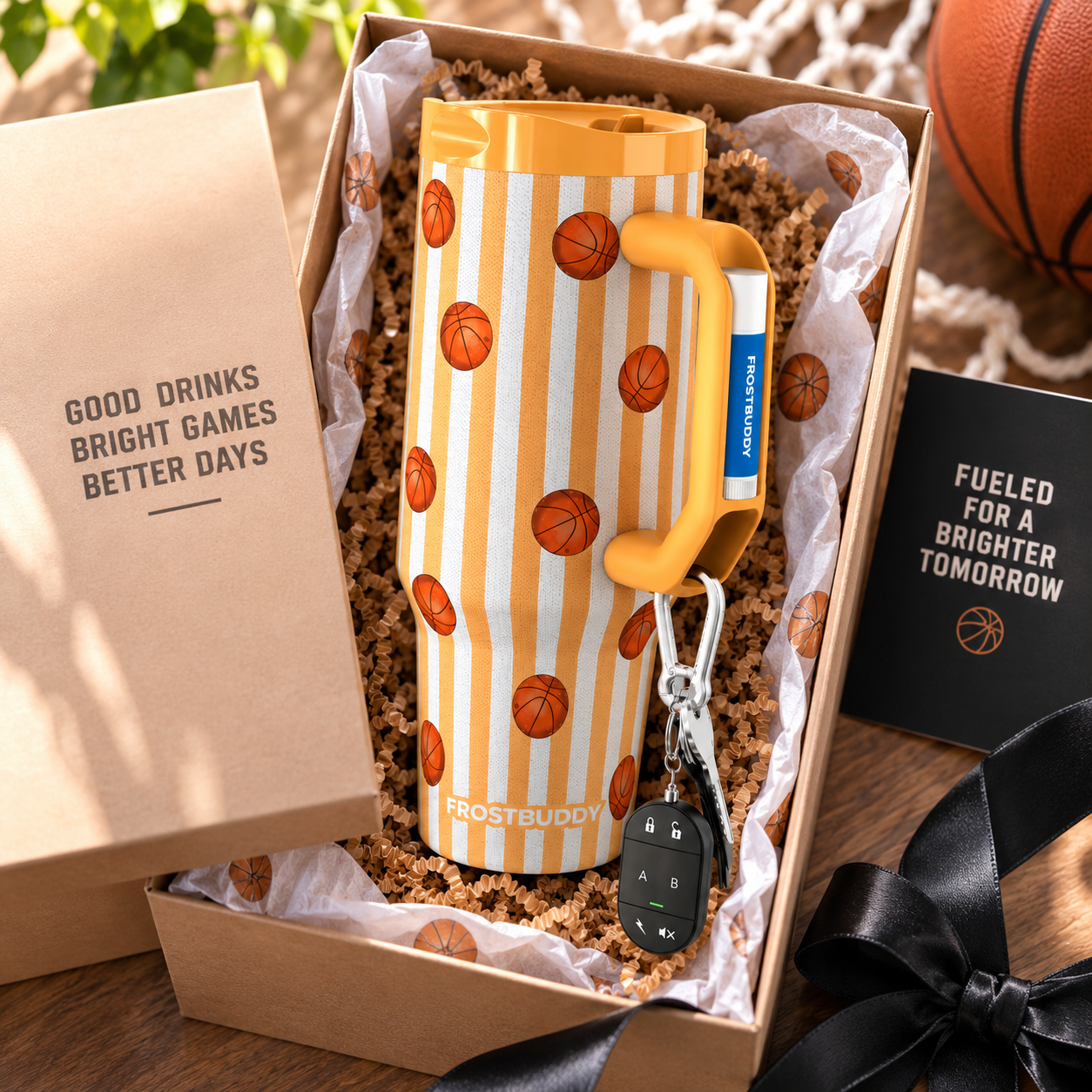 FrostBuddy Thicc Buddy 40oz - Vintage Basketball - Image 3