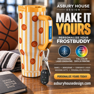 Alternative view of FrostBuddy Thicc Buddy 40oz - Vintage Basketball