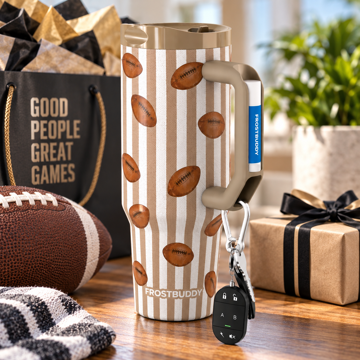 FrostBuddy Thicc Buddy 40oz - Vintage Football - Image 3